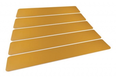 Padlójelölő matrica, DURABLE "Gyalogosátkelő", sárga