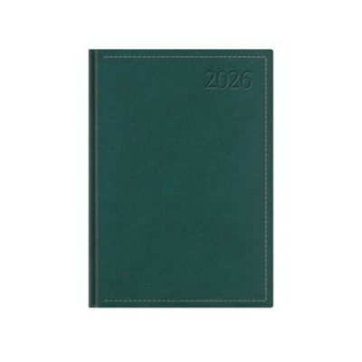 Naptár, tervező, B6, napi, TOPTIMER "Traditional", zöld