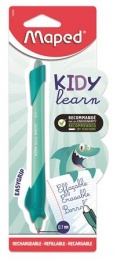 Írástanuló rollertoll, 0,7 mm, radírozható, MAPED "KIDY Learn MAGIC", cápa, türkiz